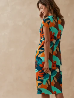 Femme Daxon Robe en maille avec perles fantaisie