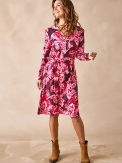 Femme Daxon Robe en maille crêpe
