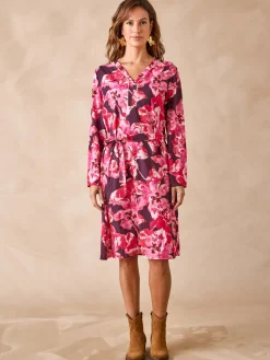 Femme Daxon Robe en maille crêpe