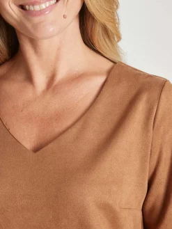 Femme Daxon Robe en maille suédine