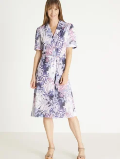 Femme Daxon Robe en maille toute boutonnée