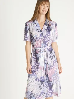 Femme Daxon Robe en maille toute boutonnée