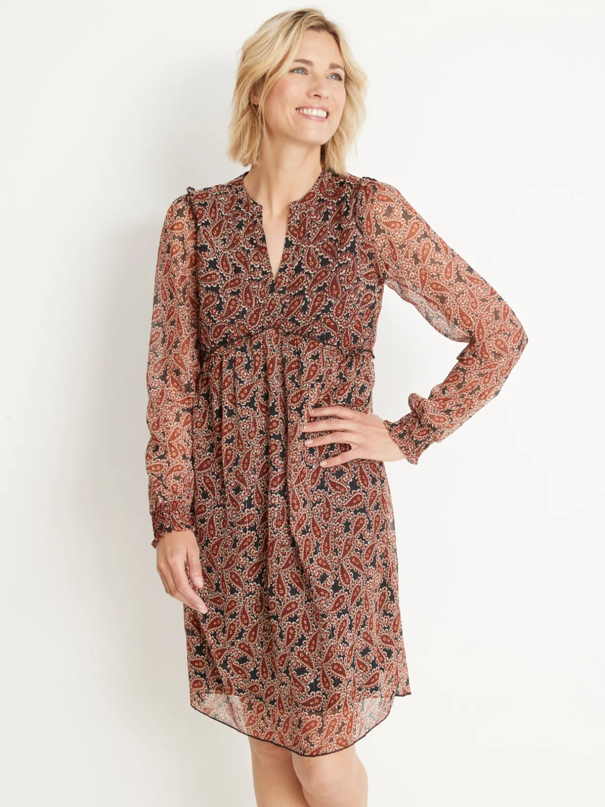 Femme Daxon Robe en voile doublé