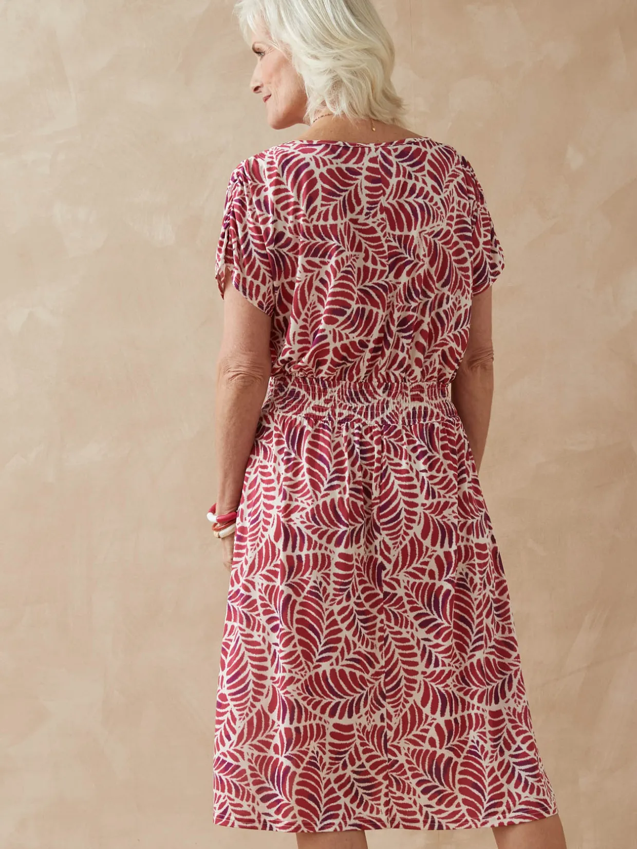 Femme Daxon Robe encolure bateau en maille fluide