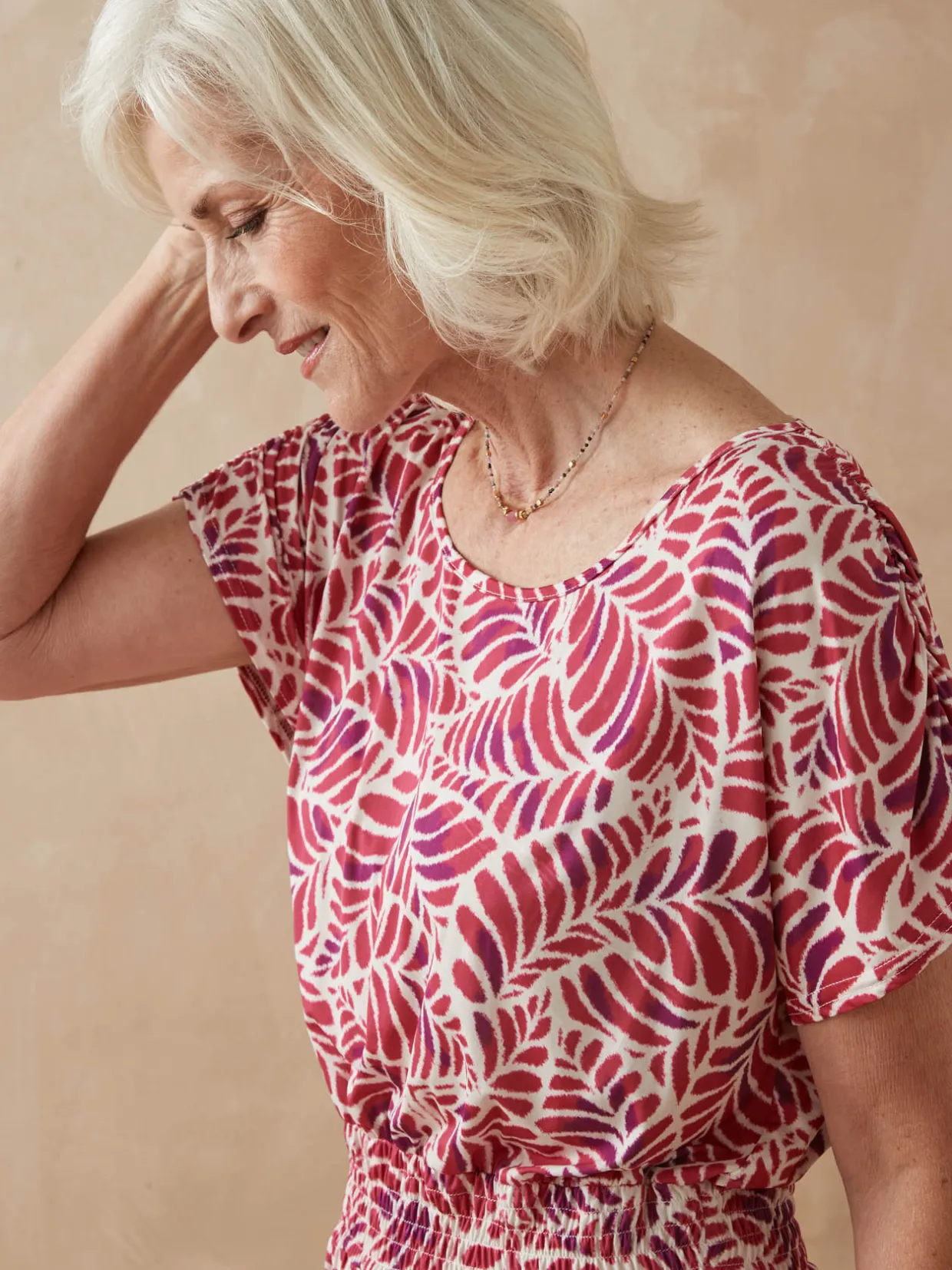 Femme Daxon Robe encolure bateau en maille fluide