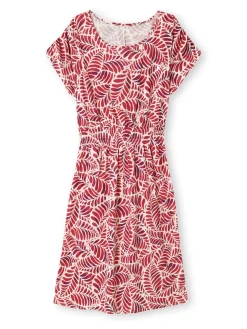 Femme Daxon Robe encolure bateau en maille fluide