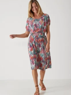 Femme Daxon Robe encolure bateau en maille fluide