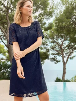 Femme Daxon Robe housse cérémonie effet dentelle