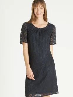 Femme Daxon Robe housse cérémonie effet dentelle