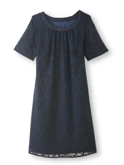 Femme Daxon Robe housse cérémonie effet dentelle