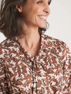 Femme Daxon Robe élégante en maille col lavallière