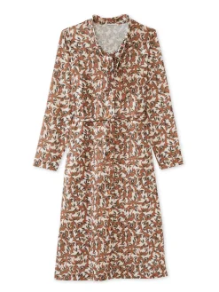 Femme Daxon Robe élégante en maille col lavallière