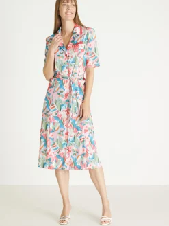 Femme Daxon Robe élégante toute boutonnée