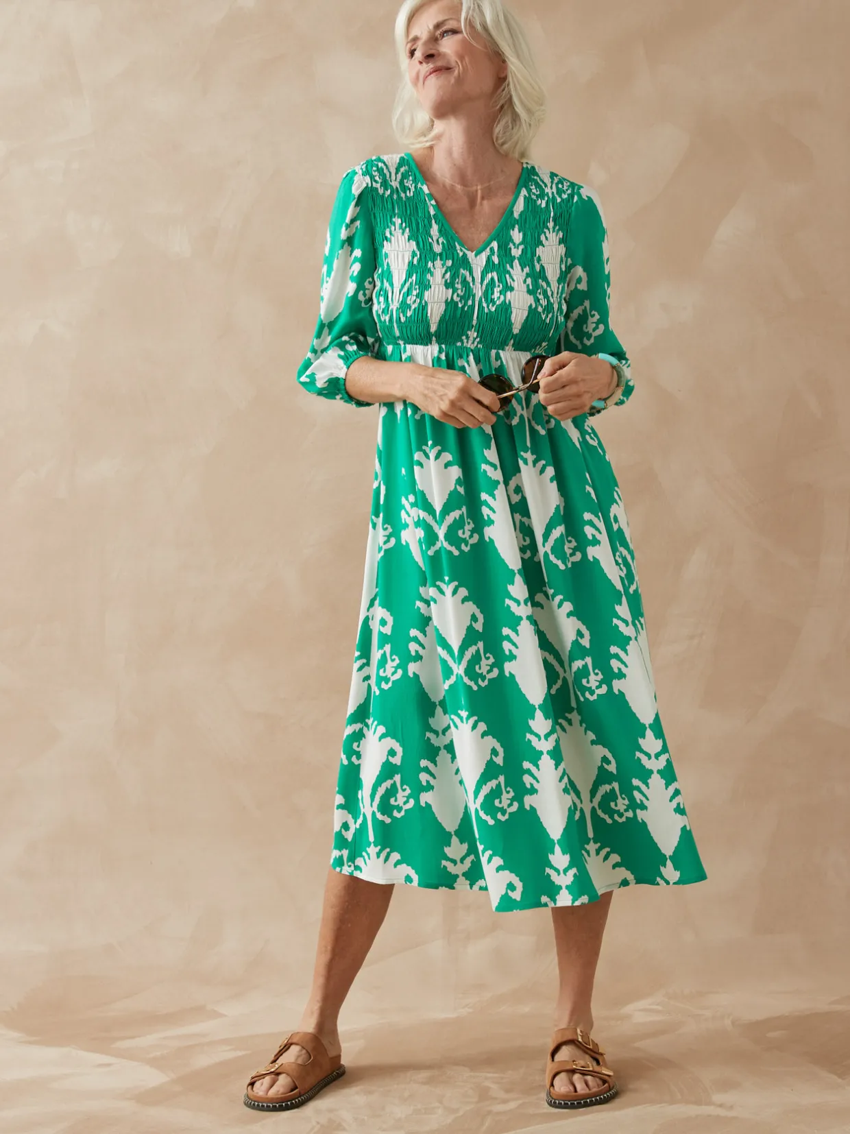 Femme Daxon Robe longue à smocks