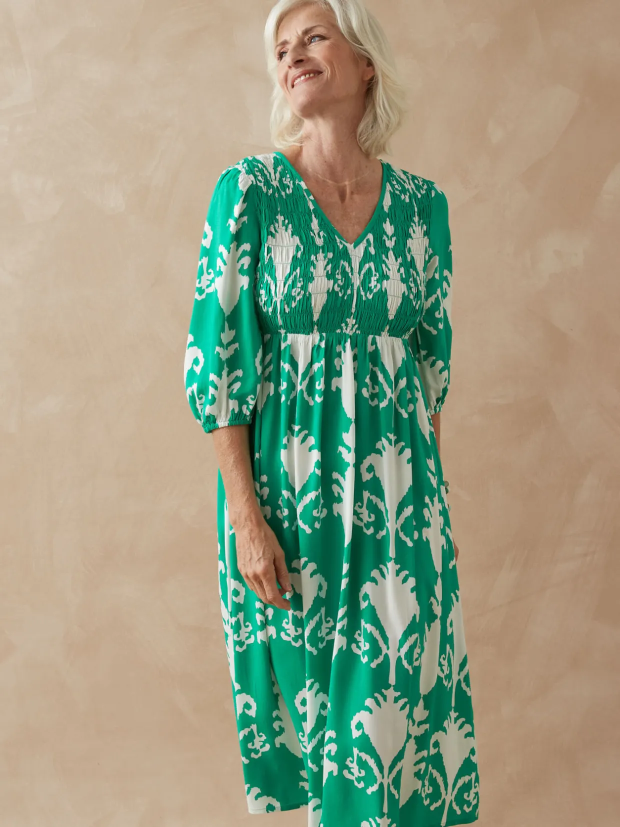 Femme Daxon Robe longue à smocks