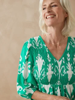 Femme Daxon Robe longue à smocks