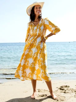 Femme Daxon Robe longue à smocks