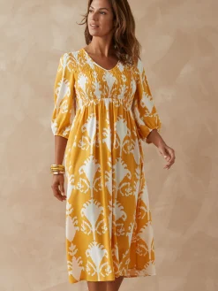 Femme Daxon Robe longue à smocks