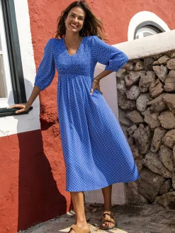 Femme Daxon Robe longue à smocks