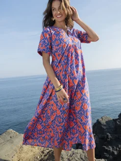 Femme Daxon Robe longue pur coton