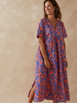 Femme Daxon Robe longue pur coton