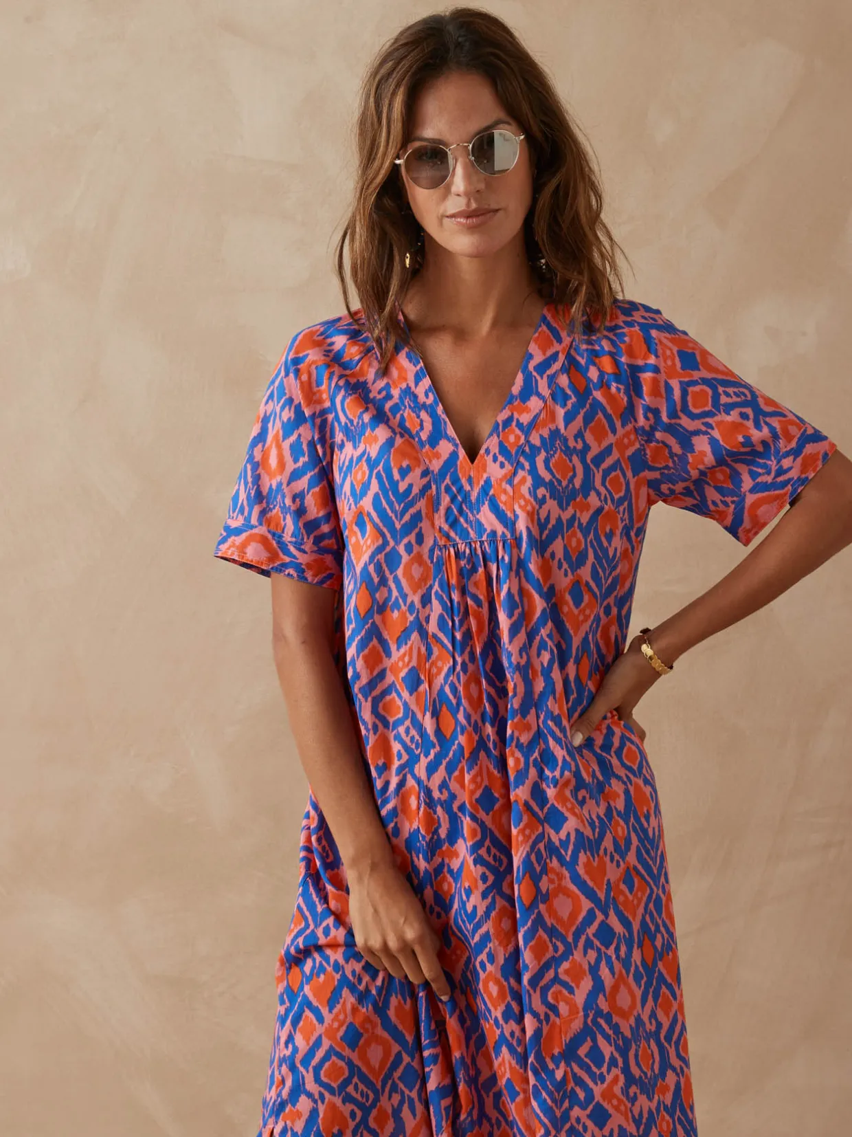 Femme Daxon Robe longue pur coton