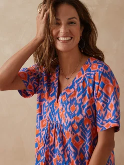 Femme Daxon Robe longue pur coton