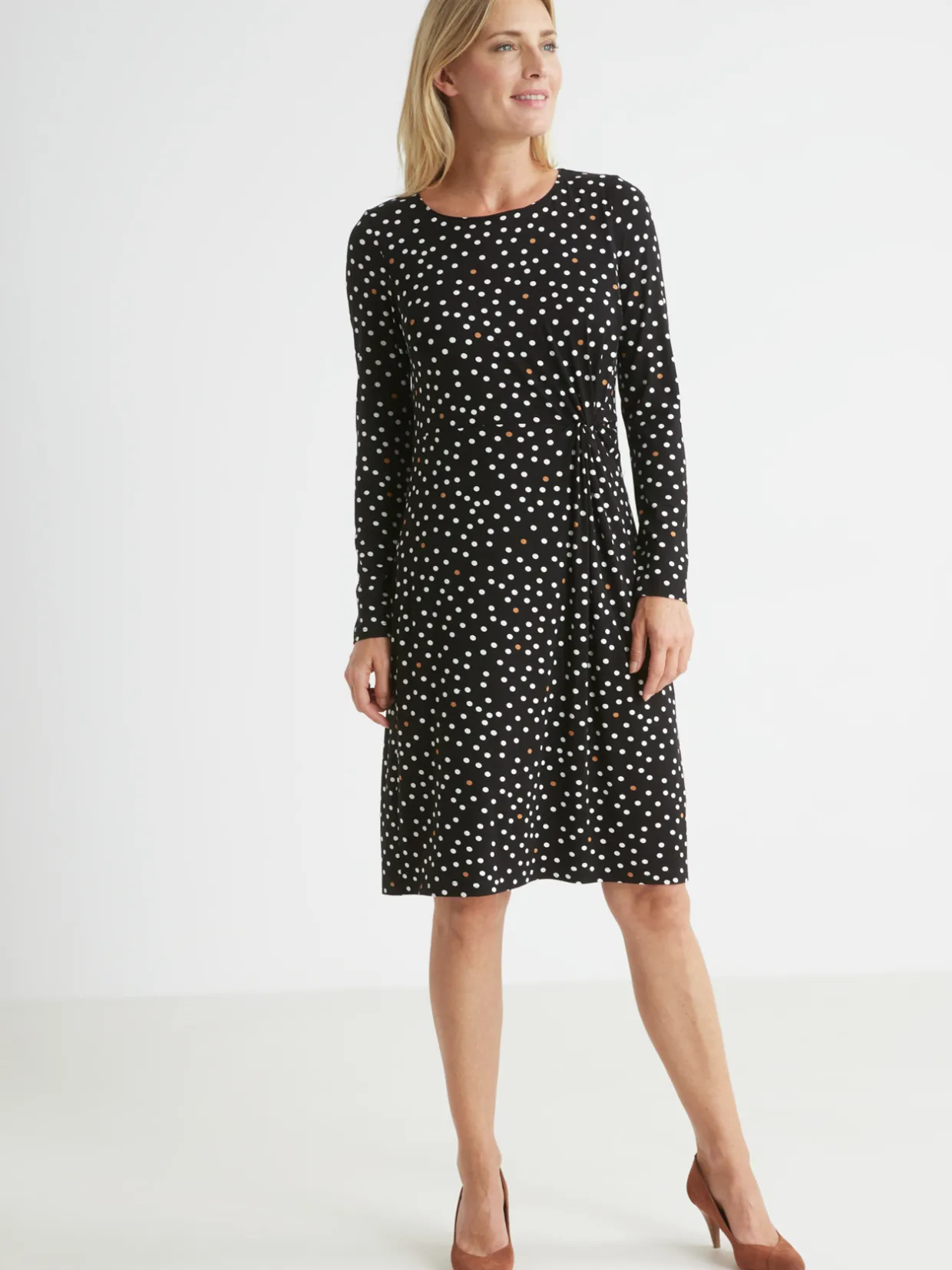 Femme Daxon Robe maille fluide drapé fantaisie