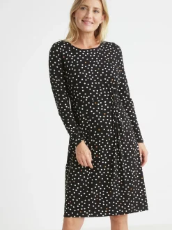 Femme Daxon Robe maille fluide drapé fantaisie