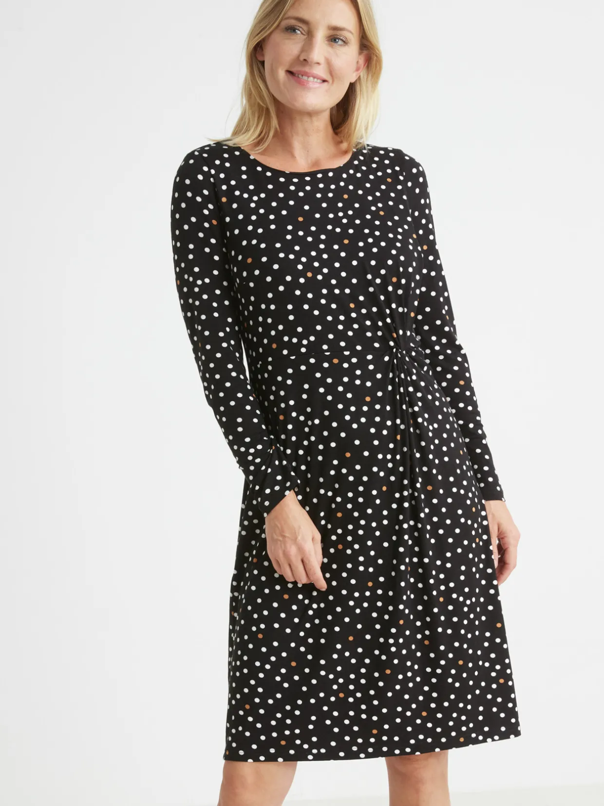 Femme Daxon Robe maille fluide drapé fantaisie