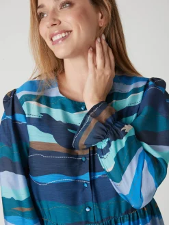 Femme Daxon Robe manches bouffantes