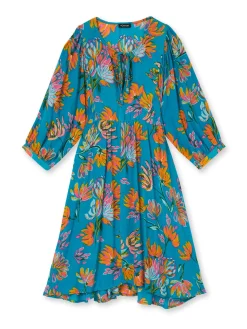 Femme Daxon Robe évasée en crêpe