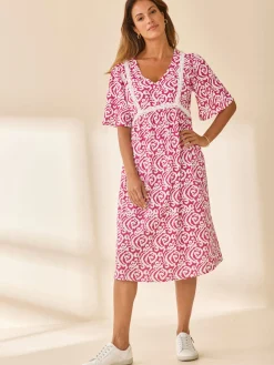 Femme Daxon Robe évasée élastiquée taille