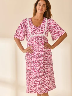 Femme Daxon Robe évasée élastiquée taille