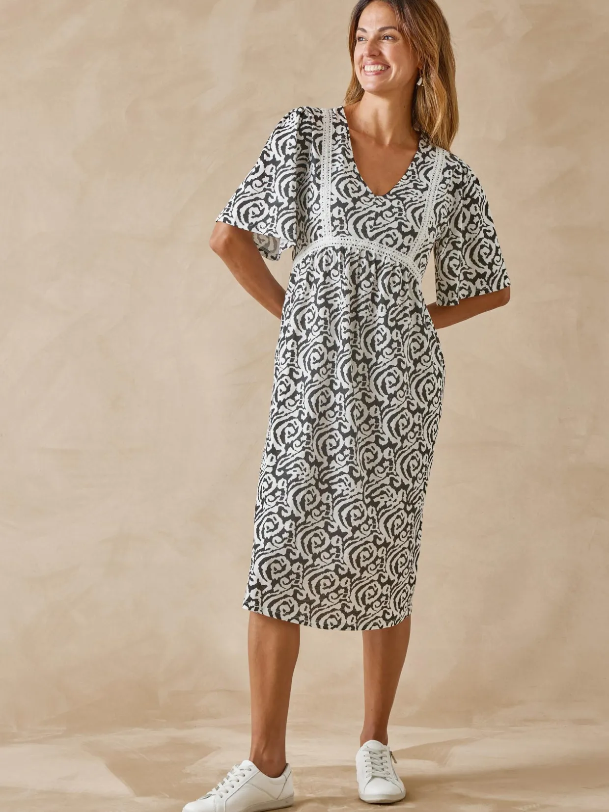 Femme Daxon Robe évasée élastiquée taille