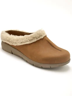 Femme Pédiconfort Sabos cuir velours semelle amovible