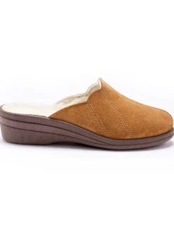 Femme Pédiconfort Sabots cuir fourrés laine majoritaire