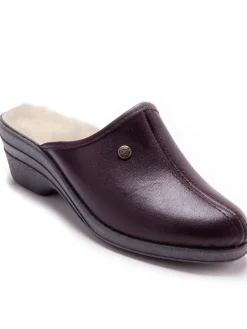 Femme Pédiconfort Sabots fourrés laine, bien emboîtants