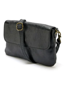 Femme Daxon Sac pochette en cuir à bandoulière