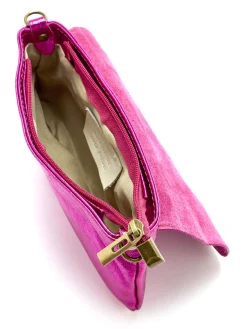 Femme Daxon Sac pochette en cuir à bandoulière