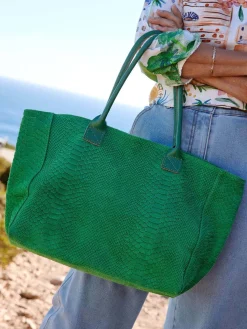 Femme Daxon Sac style cabas en cuir