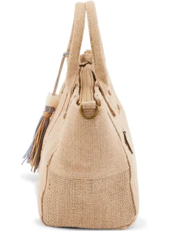 Femme Daxon Sac style cabas en toile de jute