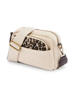 Femme Daxon Sac-pochette effet toile de jute