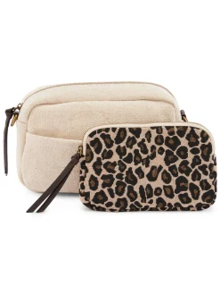 Femme Daxon Sac-pochette effet toile de jute