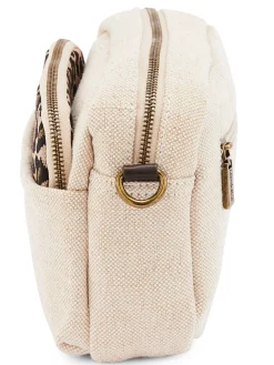 Femme Daxon Sac-pochette effet toile de jute