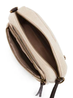 Femme Daxon Sac-pochette effet toile de jute