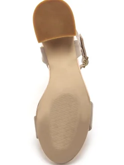 Femme Pédiconfort Sandales à bride en cuir