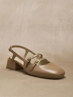 Femme Pédiconfort Sandales à brides cuir verni