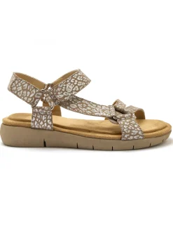 Femme Pédiconfort Sandales à double patte scratch