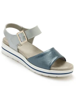 Femme Pédiconfort Sandales à patte scratch sous boucle